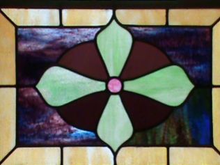 Stained Glass Detail 1, FUMC, Point Richmond, CA (copyright Laurie Snyder: 2011)
